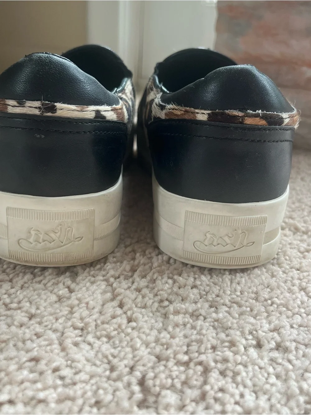 RARE Ash Jungle Genuine Cowhide Platform Leopard Print Sneakers